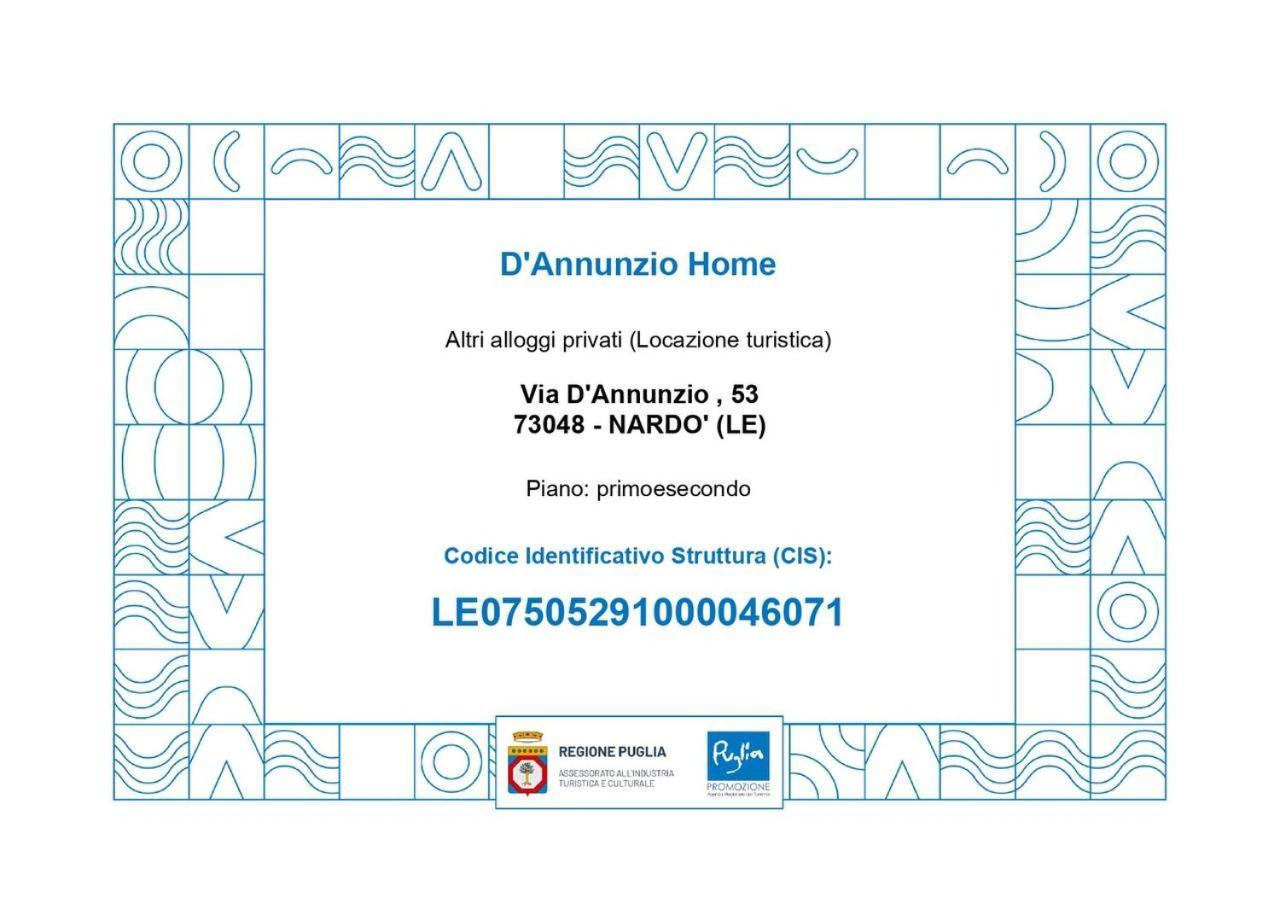 D'Annunzio Home Nardò Εξωτερικό φωτογραφία